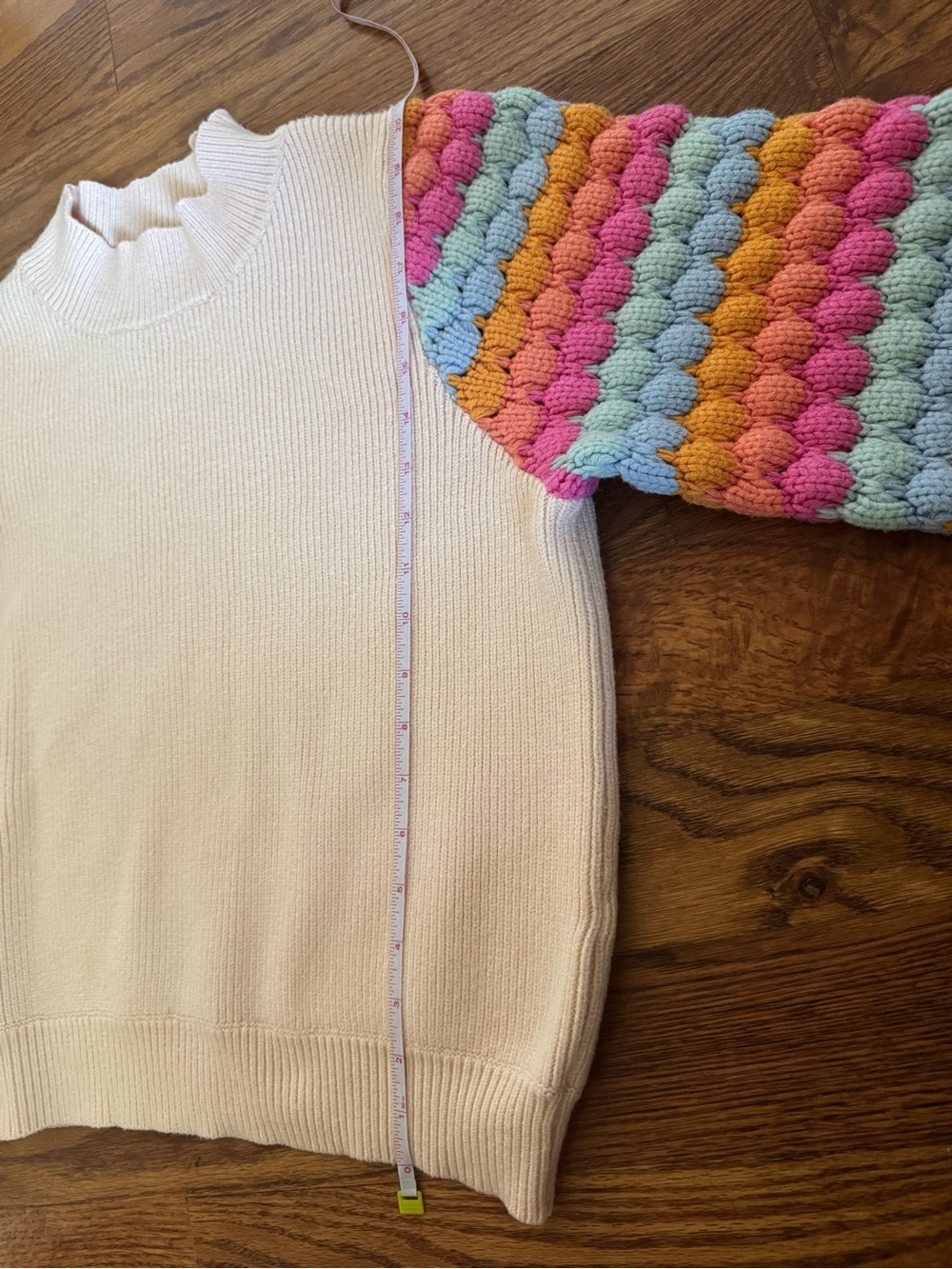 THML Bubble Bliss Mockneck Bubble Sleeve Sweater - Medium - Picture 6 of 6
